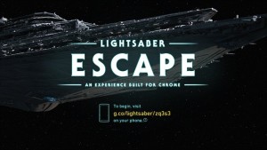 Google  desarrolló Lightsaber Escape con motivo de la nueva película The Force Awakens